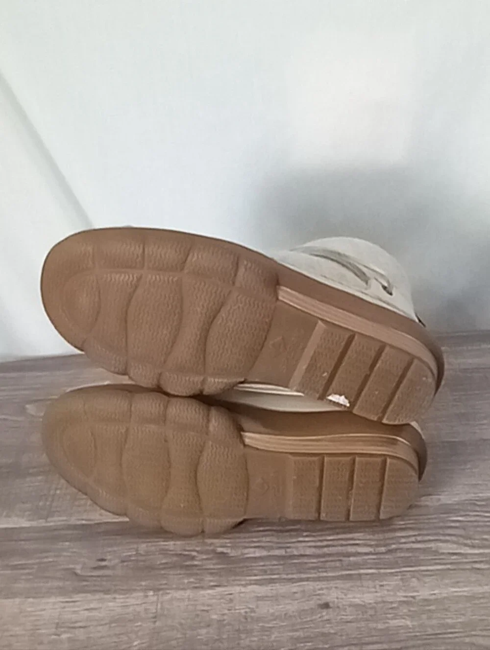 Sperry White Saltwater Wedge Tide Rubber Boots Size 7.5M